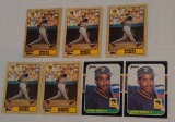 7 Barry Bonds Rookie Card RC Lot 1987 Topps Donruss Pirates