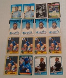 16 Bo Jackson Card Lot Many Rookie Rookies RC Topps Baseball Football Score Bat On Shoulder