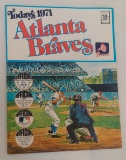 Vintage 1971 Dell Stamp Album Unused Complete Set Intact Rare Stars Atlanta Braves