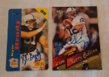 Autographed Signed Insert Rookie Card Penn State PSU Football Kerry Collins Kyle Brady 1990s