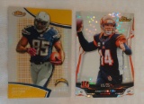 2 Topps Finest Refractor Insert Pair NFL Atomic Andy Dalton /25 & Antonio Gates /50