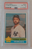 Vintage 1976 Topps Baseball Card #650 Thurman Munson Yankees PSA GRADED 8 NRMT