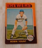 Vintage 1975 Topps Baseball #223 Robin Yount Rookie Card Brewers HOF