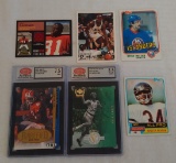 Football Basketball Hockey Card Lot Some SCD Graded Bird Shaw Payton Relic