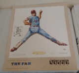 Rare 20x24 Artist Signed Print Phillies w/ Sketch #'d On One Field HOF The Fan 1980 Steve Carlton
