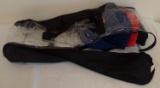 Zippered Storage Bag Store Your Hats Caps w/ 3 Baseball Hat Cap Lot