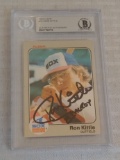 1983 Fleer Baseball Card #241 Ron Kittle White Sox Rookie RC Autographed Signed BAS Slabbed