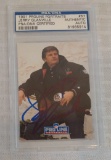 1991 Proline Portraits NFL Card Autographed Signed PSA Slabbed Jerry Glanville Falcons Coach