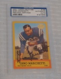 2001 Topps Archives NFL Football Card Autographed Signed Gino Marchetti Colts #169 PSA Slabbed HOF