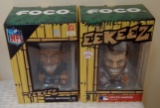 2 Foco EekEez Figurine Lot MIB Odell Beckham Jr Giants & Bryce Harper Nationals New NFL MLB