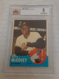 Vintage 1963 Topps Baseball Card #490 Willie McCovey Giants HOF Beckett GRADED 6 EX-MT