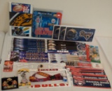 Huge Lot Brand New Sports Gift Lot Baseball Football NBA Basketball Stickers Jeter Favre Figure Bulk