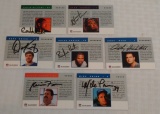 8 Different 1991 1992 Pro Line Portraits Autographed Signed COA Seal NFL Football Insert Card Lot