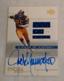 UD Pros Prospects Autographed Dual Jersey Autographed Insert Jack Youngblood Rams Piece Of History