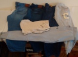 Adult Pants Clothing Lot Size 40 42 Denim Blue Jeans Lucky Brand Chaps Mens Champion Sweats Shorts