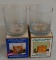 2 Vintage Whiskey Glass Tumbler New w/ Box Canadian Mist Alcohol Advertising Wildlife