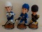 3 Penguins SGA Bobblehead Bobble Nodder Blue Uniform NHL Hockey Gold Base