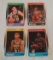 4 Key Vintage 1988-89 Fleer NBA Basketball Rookie Card Lot Pippen Miller Stockton Rodman HOF Stars
