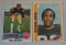 Vintage Topps NFL Steelers Rookie Card Pair Lot 1975 Mel Blount 1978 John Stallworth Solid Condition