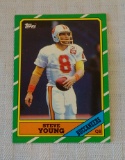 Key Vintage 1986 Topps NFL Football #374 Steve Young Rookie Card RC HOF