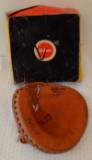 Vintage Wilson Baseball Catcher's Mitt Original Box A9876 Stitched Grip Tite Pocket Nice Clean