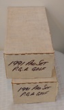2 Complete 1991 Pro Set PGA Golf Card Set Lot