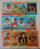 Vintage 1971 Topps & 1974 Wonder Bread Card Lot NFL Football Stars HOFers