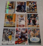 9 Pittsburgh Steelers Rookie Card Lot Insert Autograph Relic Game Used Lot