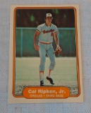 Key Vintage 1982 Fleer Baseball Rookie Card RC Cal Ripken Jr Orioles HOF