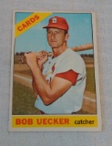 Vintage 1966 Topps Baseball Card #91 Bob Uecker Trade Line Variation Cardinals