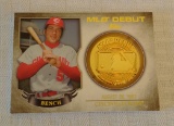 Topps Debut MLB Baseball Insert Coin Medallion Card Johnny Bench Reds HOF