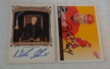 Goodwin Champions Autographed Insert NHL Hockey Card Nicklas Lindstrom Brett Hull Vintage Red Wings