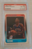 1988-89 Fleer NBA Basketball Rookie Card RC #43 Dennis Rodman Pistons HOF PSA GRADED 8 NRMT MINT