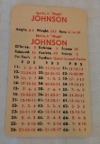 Vintage Early 1980s APBA NBA Basketball Magic Johnson Game Card Nice Condition LA Lakers HOF