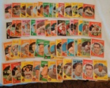 58 Vintage 1959 Topps MLB Baseball Card Lot