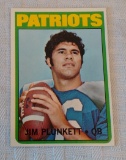 Vintage 1972 Topps NFL Football Rookie Card #65 Jim Plunkett Patriots Solid High Grade