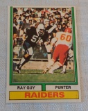 Vintage 1974 Topps NFL Football Rookie Card #219 Ray Guy Raiders Solid High Grade