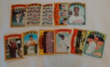 11 Vintage 1972 Topps Baseball Card Lot Sharp Rivers RC w/ Mays Cubs Yankees Team