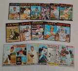 Vintage 1970 1971 Topps MLB Baseball Card Lot Stars HOFers Some Recolored