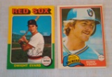Vintage OPC O Pee Chee Not Topps Baseball Card Pair 1975 Dwight Evans & 1981 Robin Yount
