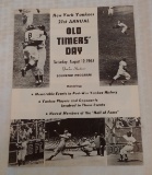 Vintage 1967 NY Yankees Old Timers Day Program Brochure Unmarked Scorecard DiMaggio Yogi Ford Larsen