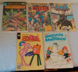 5 Vintage Comic Book Lot 1970s 1980s Whitman DC Marvel Comics