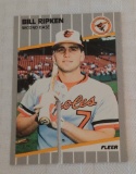 1989 Fleer Baseball #616 Billy Ripken Error RICK FACE Orioles RC Long High SAW CUT Rare