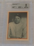 1985 Topps Circle K Baseball Card #2 Babe Ruth Yankees HOF BGS Graded 9 MINT Low Pop 9.5 Sub