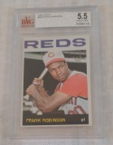Vintage 1964 Topps #260 Baseball Card Frank Robinson Reds HOF Beckett GRADED 5.5 EX+ Orioles HOF