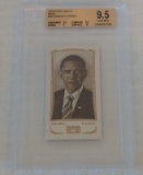 2009 Topps Mayo Mini SP POTUS President Barack Obama Card #205 BGS Beckett GRADED 9.5 GEM MINT