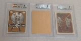 3 BGS Beckett GRADED Babe Ruth Modern Yankees Card Lot 9 MINT 23K UD Sweet Spot Masterpieces