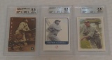 3 BGS Beckett GRADED Babe Ruth Modern Yankees Card Lot 8.5 NRMT 1994 2007 Upper Deck Masterpieces