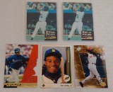 1989 Upper Deck Baseball #1 Ken Griffey Jr Rookie Card RC w/ Topps Laser Sealed Front Row Sets SP