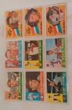 11 Different Vintage 1960 Topps Baseball Card Lot MLB